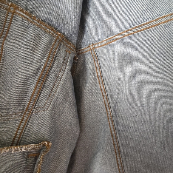 Abercrombie & Fitch Ovetsized Blue Denim Jacket - Picture 7 of 7